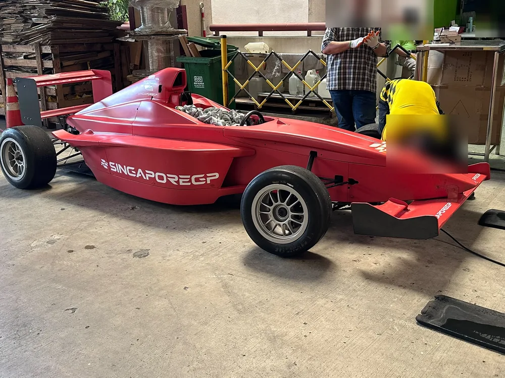 Singapore GP single-seater race car detailed at the Thirty3 studio